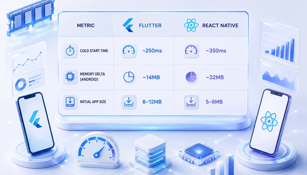 Memory consumption: Flutter VS React Native