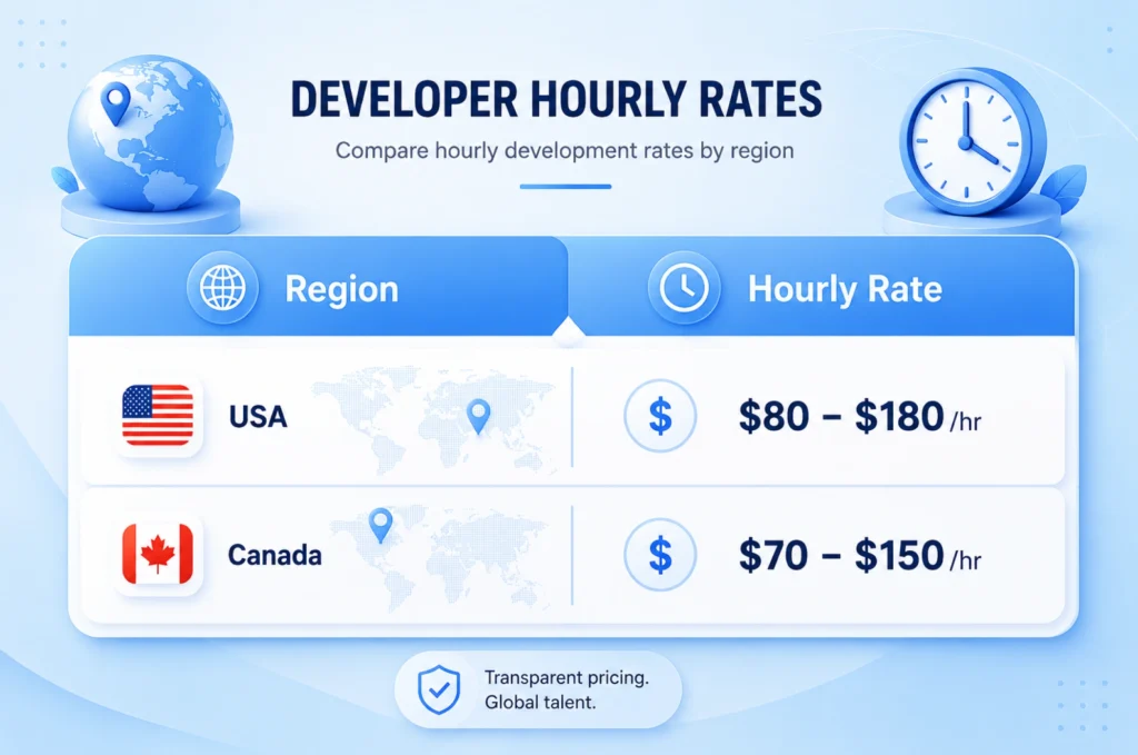 US & Canada React Native Developer Rates