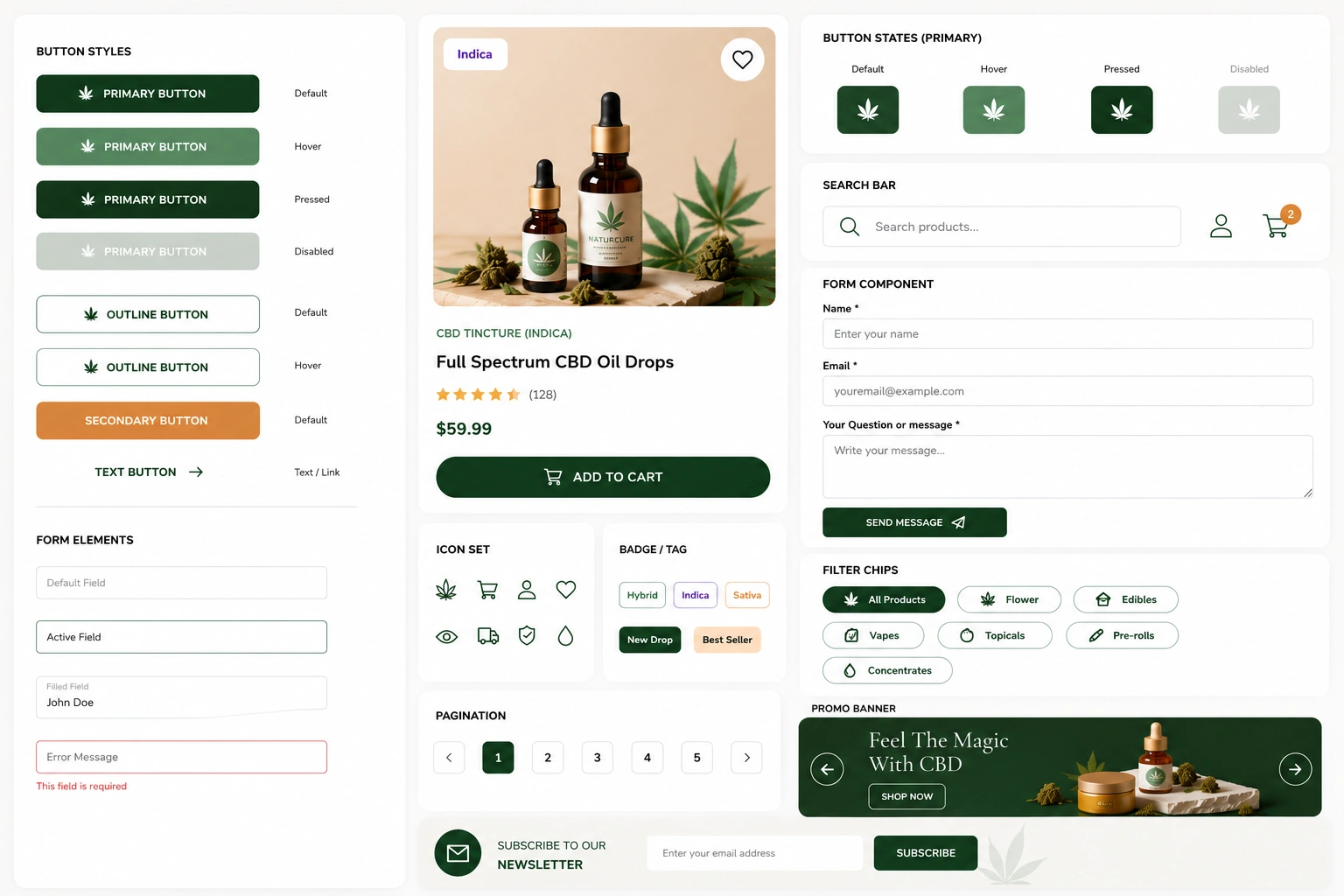 Cannabis Health Store design screen 4