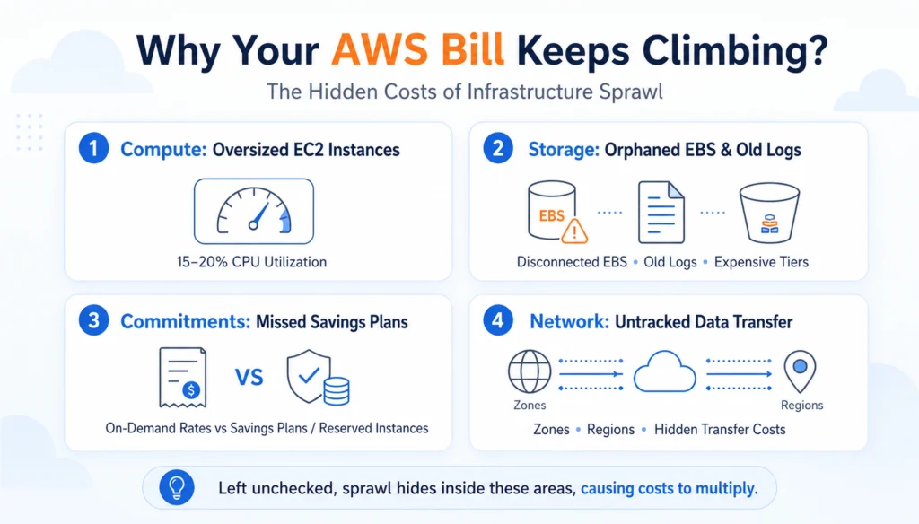 Why Your AWS Bill Keeps Climbing?