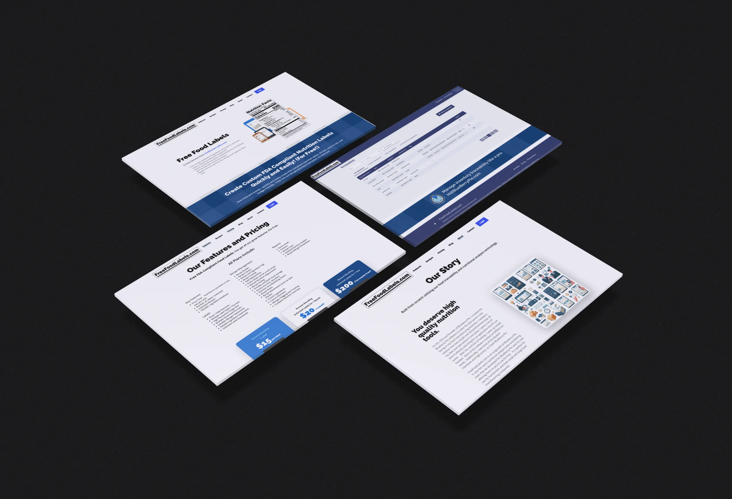Free Food Labels Screen 1