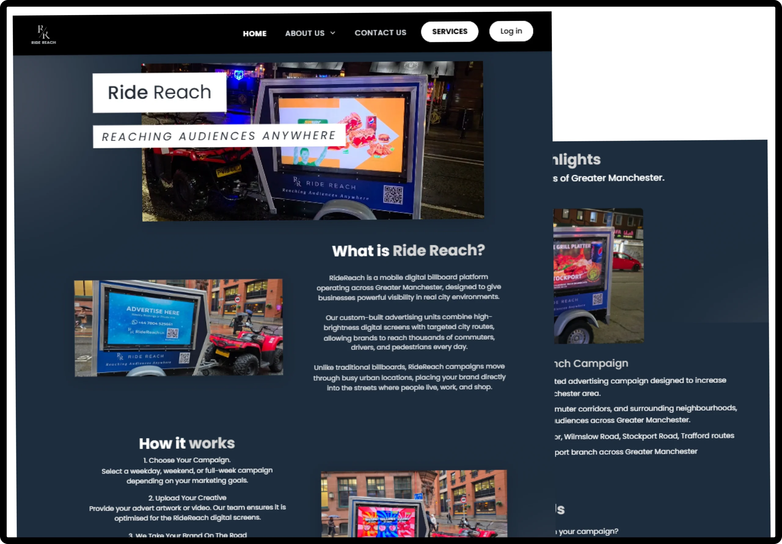 RideReach design screen 2