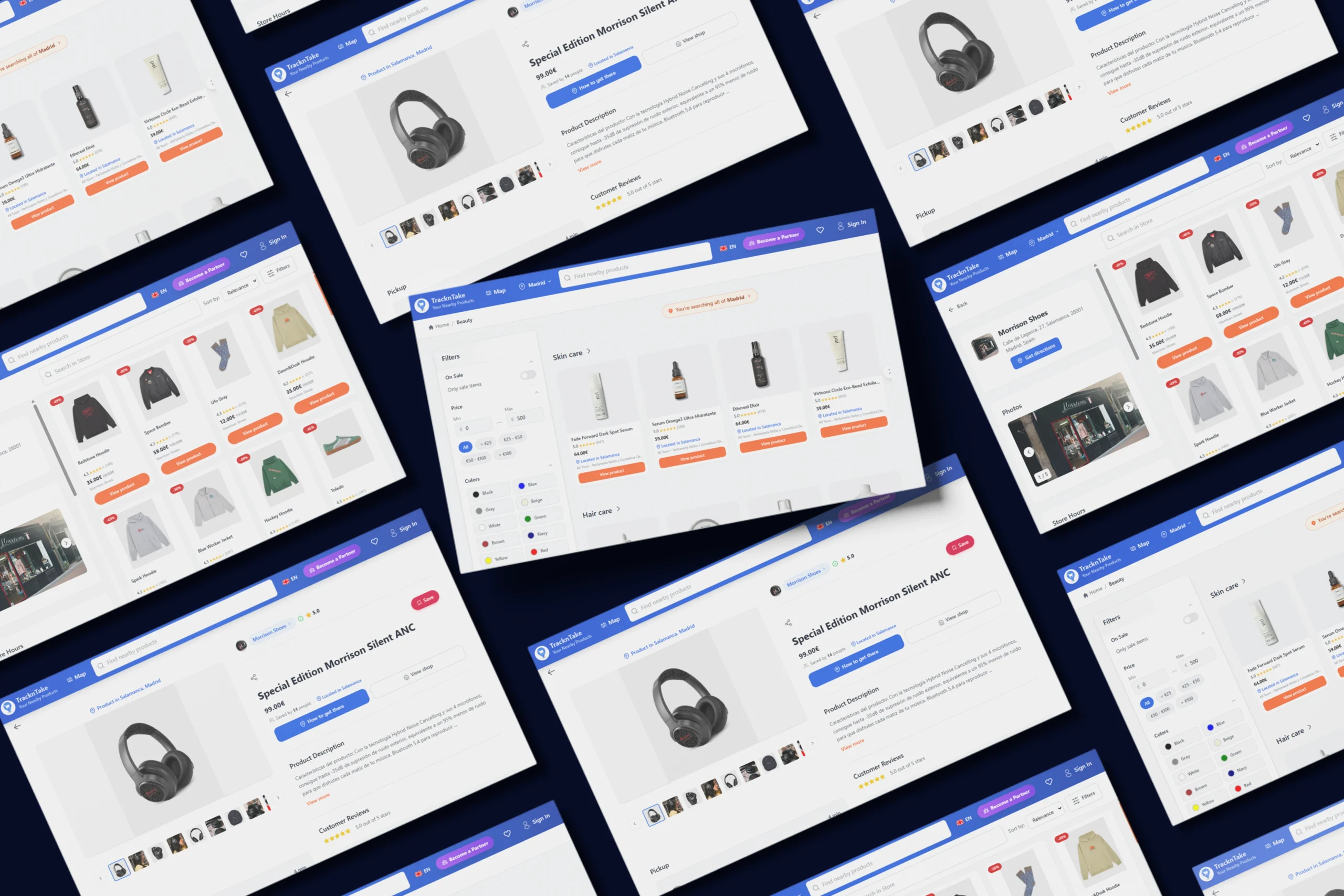 TracknTake design screen 1