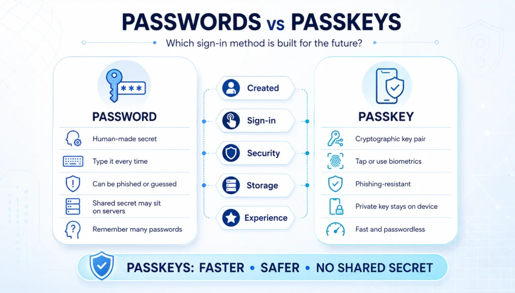 Passkeys vs Passwords