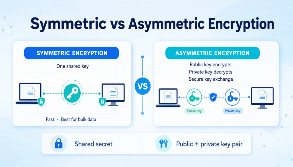 Symmetric vs Asymmetric Encryption