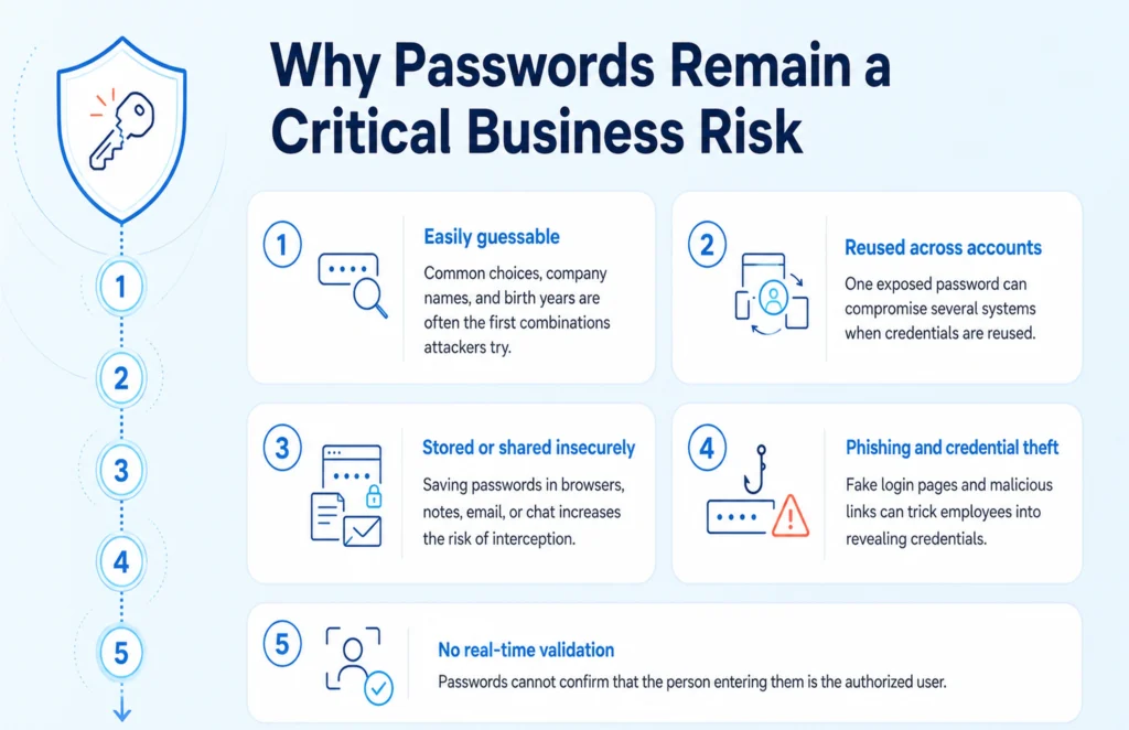 Why Passwords Keep Failing Businesse