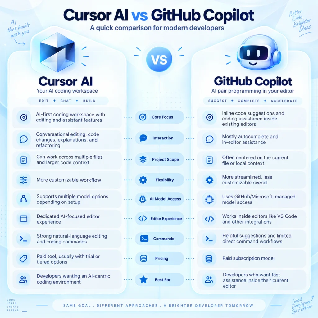 GitHub Copilot vs Cursor