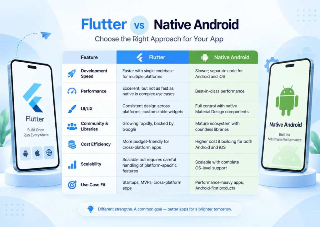 Flutter vs Native Android Cost Comparison